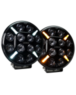 Castor7+ LED auxiliary light 60W with yellow-orange / white position light (E-marked, Driving Beam)