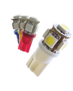LED-bulb, 24V, T10 / W5W, 5 SMD 